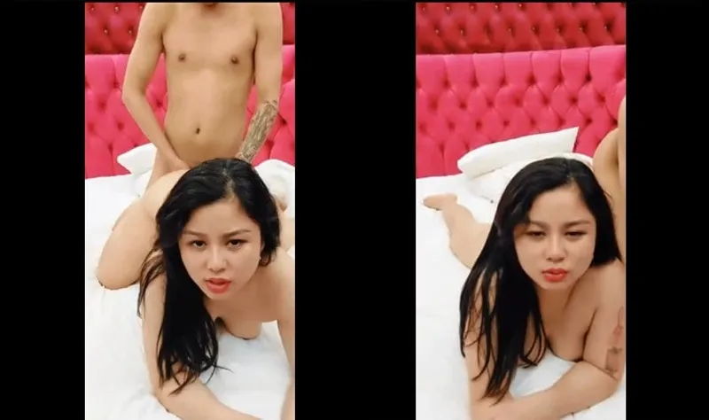 Hai người vợ chồng live stream đụ - 1